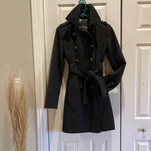 Guess - wool high-collar peacoat